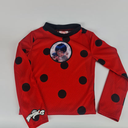 Costum Rubies Miraculous Ladybug, marime 7-8 ani
